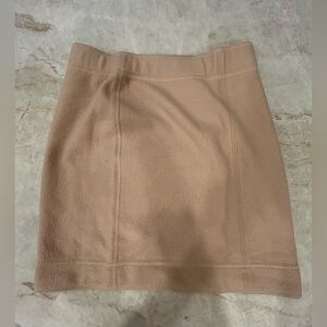 Marc Cain Wool Mini Skirt Small Camel Neutral Designer Skirt $700 Retail